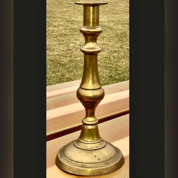 Vintage Late 19th Century Victorian Era Vintage Brass Push-up Candle Holder